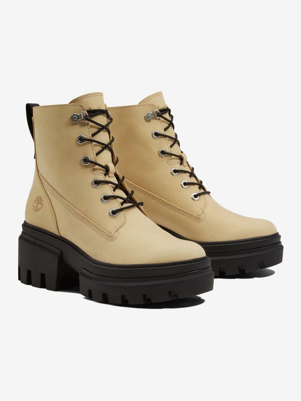 Timberland Everleigh 6in Lace Up Boots Beige